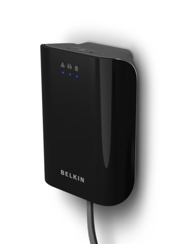Belkin 200 Mbps Powerline AV Adapter (Black)