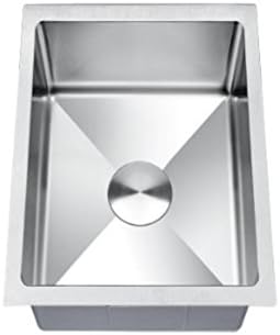 Single Bowl Stainless Steel Under Mount 16 Gauge Kitchen Bar Sink LOTTARE 200009 Rotenia Series
