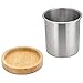 Blissful Home Stainless Steel Kitchen Utensil Holder Caddy - Large enough to hold all your cooking and serving tools - non slip removable base