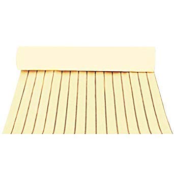 Bloomerang Self Adhesive Eva Foam Teak Sheet Boat Yacht Synthetic Decking 900X2300X6Mm YEL