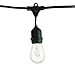 Bulbrite STRING15/E26-S14KT Outdoor, Garden, Patio, Wedding, Party, Holiday, Lawn, and Landscape String Light w/Incandescent Bulbs, 48-Feet, 15 Lights