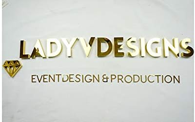 Custom Made 3D Chrome Golden Stainless Steel Indoor Channel Letter Logo Signs