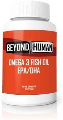 Beyond Human Omega-3 1000 mg Fish Oil | Boosts Cognition, Heart Health & Immune Support | EPA 180 mg, DHA 120 mg - 90 Soft Gels