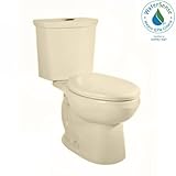 American Standard 2887.216.021 H2Option Siphonic Dual Flush Elongated Two-Piece Toilet, Bone