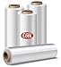 Stretch Wrap Industrial Strength 4 Pack 18" x1100 SqFt | 80 Gauge Extra Thick(20 Micron) Clear Cling Plastic Pallet Supplies | Durable Self-Adhering ● Packing ● Moving ● Heavy Duty Shrink Film Rolls primary