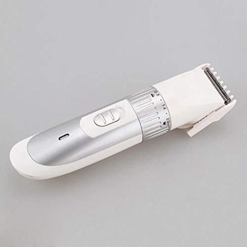 biuday Cortadoras de cabello eléctricas para hombres, batería/máquina de afeitar eléctrica recargable Trimmer para adultos y niños Kits de herramientas de corte de cabello sin cable (Plata)