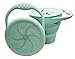 BraveJusticeKidsCo | Snack Attack Cup Collapsible Silicone Container Toddler and Baby Catcher Lid (Mint Green)
