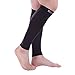 Doc Miller Premium Calf Compression Sleeve 1 Pair 20-30mmHg Strong Calf Support Graduated Pressure for Sports Running Muscle Recovery Shin Splints Varicose Veins (Black, 4X-Large)