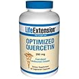 Life Extension Optimized Quercetin 250 mg Supports Immune Health, Heart Health, Non-GMO, Gluten Free - 60 Vegetarian Capsules