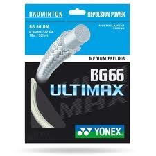 Yonex bg 66 ultimaxx string, metallic white
