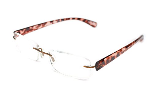 Scojo New York Gels The Original Reading Glasses, Wideline Frame - Tortoise (+3.00 Magnification Power)