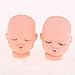 Fityle 10pieces Vinyl Baby Doll Head for Artist Hand Painting Doll Body Part DIY Replacement Keychain