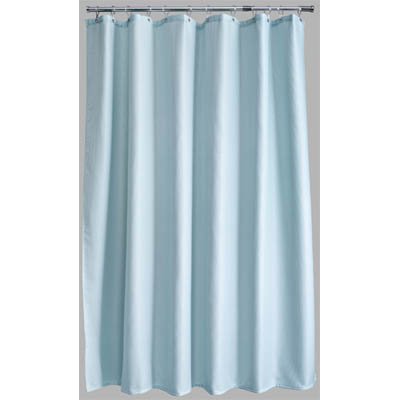 Shower Curtain In Waffle Finish Duck Egg Colour Amazon Co Uk