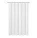 N&Y HOME Longer Shower Curtain Liner Fabric 72 x 75 inches, Hotel Quality, Washable, White Spa Bathroom Curtains with Grommets, 72x75