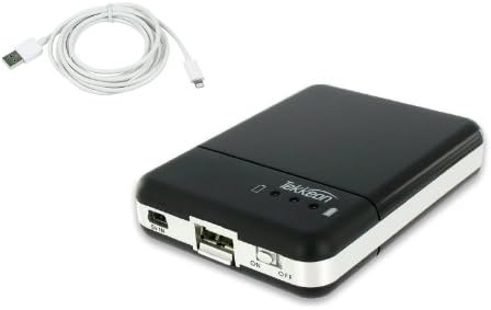 Tekkeon USB Power Adapter for iPhone 5/5S MP1580 with iPhone USB Cable (6 ft, White)