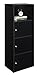 Convenience Concepts Xtra-Storage 3 Door Cabinet in Black Wood Finish