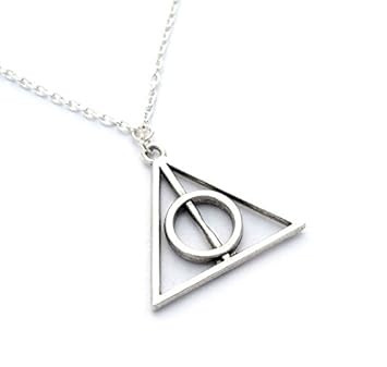Harry Potter Heiligtümer des Todes Dreieck Kette Deathly Hallows Anhänger Edelstahl Premium Qualität Neu