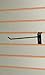 SSWBasics - 10 inch Black Slatwall Peg Hook - Pack of 50 - for use with 3” on Center
