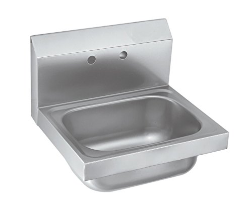 EQ Kitchen Line Stainless Steel Commercial Compartment Sink, 16" L x 12" W x 13" H