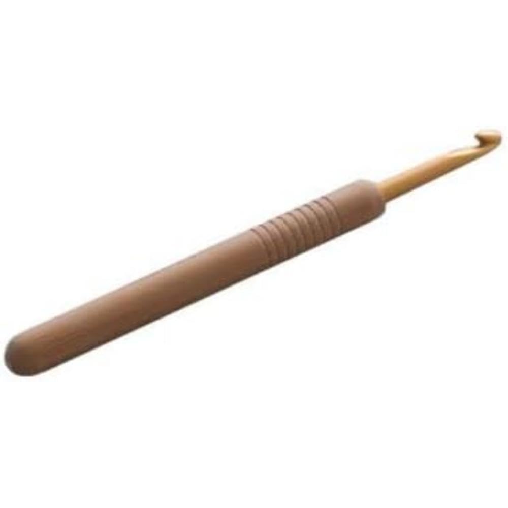 Seeknit - Seeknit Koshitsu Bamboo (13cm, 6.00mm) Crochet Hook with Aluminium Tip - 1 Piece