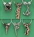 1407-"Fore" Wine Charms - Golf Gift  ~ Golf Smart 
