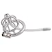 TERNENCE Stainless Steel Male Chastity Device Accessories 8mm Silicone Tubing (Stainless Steel + Transparent H10)