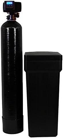 Fleck 5600 SXT Water Softener Ships Loaded With Resin In Tank For Easy Installation (16,000 Grains, Black)