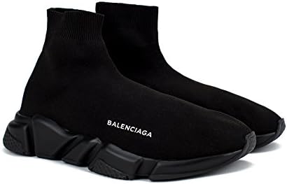 TOPSHOD Unisex Mens Womens Balenciaga Speed Trainer Sneaker Triple Black