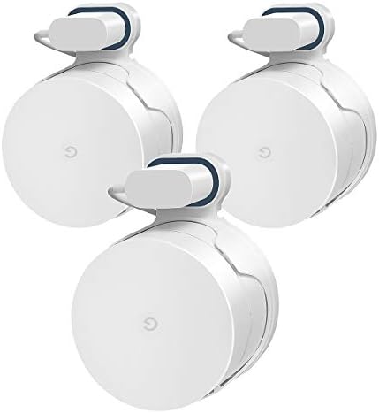 Google WiFi Wall Mount Bracket, Beacon Holder for Google Mesh WiFi 3 Pack and Router System-Cord Management Without Screws