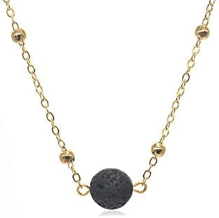 Men Women 8mm Lava Rock Hematite Diffuser Bracelet Elastic Natural Stone Yoga Beads Bracelet Bangle