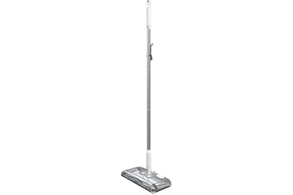 BLACK+DECKER Floor Sweeper, 50 Minutes Runtime, Powder White (HFS115J10)