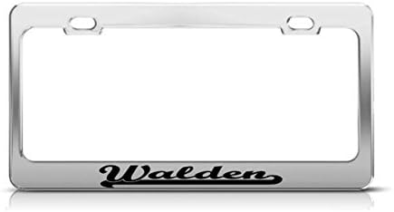 Walden Last Name Ancestry Metal Chrome Tag Holder License Plate Cover Frame