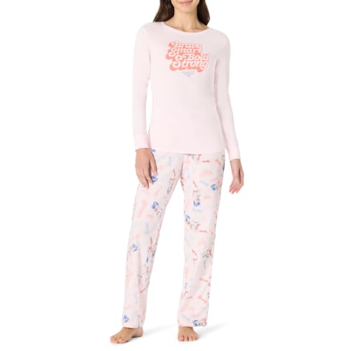 Amazon Essentials Harry Potter - DC Comics - Looney Tunes Women's Flannel Cotton Pajama Sleep Sets, Wonder Woman Pose, X-Small