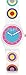 Swatch Women's Originals LW153 White Multicolor Rubber Swiss Quartz Fashion Watch