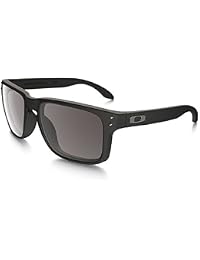 Oakley Holbrook Sunglasses 57MM Matte Black Frame/Warm Grey Lens, Casual