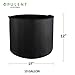 OPULENT SYSTEMS 5-Pack 10 Gallon Heavy Duty Aeration Fabric Grow Bags Thickened Nonwoven Fabric Containers for Potato/Plant Pots with Handles (Black)