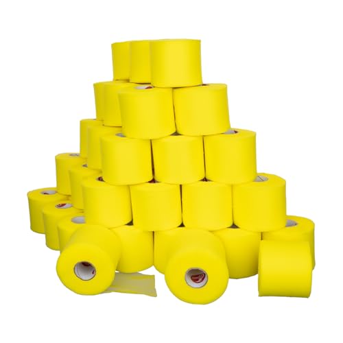 Cramer Tape Underwrap, Bulk Case of 48, Bright Yellow Rolls, Non-Latex Sports P…