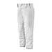 Mizuno 350462.0000.04.S Girls Youth Belted Low Rise Fastpitch Softball Pant, White, Youth Small