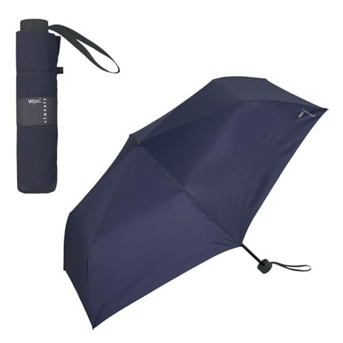 Wpc. Classic 折りたたみ傘 形状安定 雨傘 メンズ レディース 晴雨兼用 UVカット CS006-001-002 ネイビー