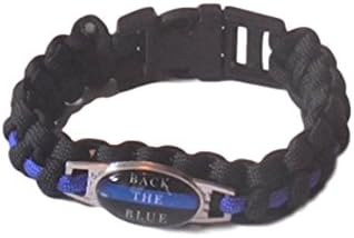 Back The Blue Police Lives Matter Thin Blue Line Support Paracord Survival Camping Braclet