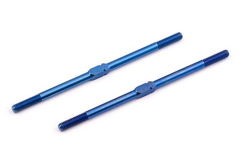 Team Associated 1408 Titanium Turnbuckle, 2.65"/67mm, Blue (2)