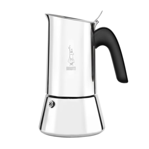 Bialetti 0001685 Cafetière Italienne (Induction), Acier Inoxydable, Argent, 10 Tasses