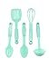 COOK with COLOR Set of Five Mint Green Nylon MINI Kitchen Tools