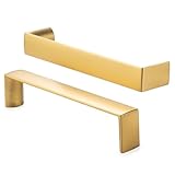 BEROSSA 5 Inch Screw Spacing, Brushed Gold Wide