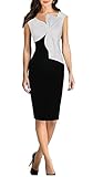 REPHYLLIS Women Elegant Sleeveless Business Casual Cocktail Evening Party Dress