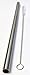 4 Stainless Steel Wide Smoothie Straws + Cleaning Brush + Citrus Peeler - CocoStraw Large Straight Frozen Drink Straw