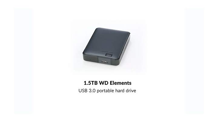 Western Digital WD 1.5Tb Elements Portable Hard Disk Drive, USB 3.0, Compatible with Pc, Ps4 and Xbox, External HDD (Wdbu6Y0015Bbk-Wesn) 7 Western Digital WD 1.5Tb Elements Portable Hard Disk Drive, USB 3.0, Compatible with Pc, Ps4 and Xbox, External HDD (Wdbu6Y0015Bbk-Wesn) - Image 7