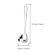 GuDoQi Soup Ladle, 3 Pack Durable 304 Stainless Steel with Polished Titanium Plated Big Volume Soup Spoon, Kitchen Gadget Utensil,8 Inch, Sliver