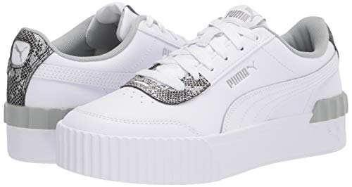 PUMA Women's Carina Lift Snake Sneaker White White, 9.5 | Pricepulse