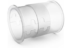 DIVINE CURTAINS LLC The Original Adjustable Curtain Spacers (16 Spacers) - Perfect Pleated Drapes - Drapery Accessories - Window Rod Attachment - Long Lasting Durable Home and Office Design Fits up to 1.75" Rod Diameter